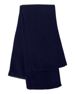 Sportsman SP04 Knit Scarf – Navy (back)