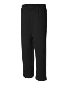 Gildan 18400 Unisex Heavy Blend™ Open-Bottom Sweatpants – Black (side)