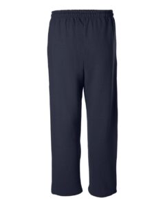 Gildan 18400 Unisex Heavy Blend™ Open-Bottom Sweatpants – Navy (back)
