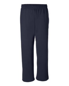 Gildan 18400 Unisex Heavy Blend™ Open-Bottom Sweatpants – Navy