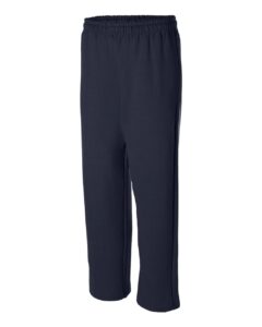 Gildan 18400 Unisex Heavy Blend™ Open-Bottom Sweatpants – Navy (side)