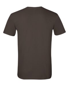 Gildan 64000 Unisex Softstyle® T-Shirt – Dark Chocolate (back)
