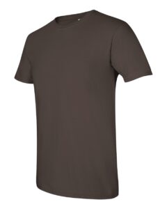 Gildan 64000 Unisex Softstyle® T-Shirt – Dark Chocolate (side)