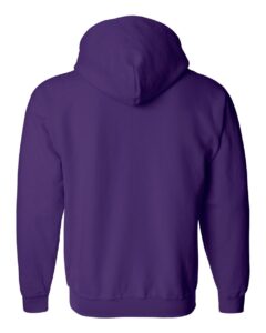 Gildan 18600 Unisex Heavy Blend™ Full-Zip Hooded Sweatshirt – Purple (back)