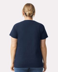 Gildan 2000L Women’s Ultra Cotton® T-Shirt – Navy (on model back)
