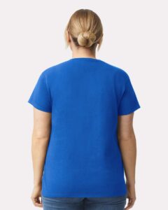 Gildan 2000L Women’s Ultra Cotton® T-Shirt – Royal (on model back)