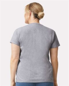 Gildan 2000L Women’s Ultra Cotton® T-Shirt – Sport Grey (on model back)