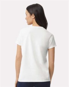 Gildan 2000L Women’s Ultra Cotton® T-Shirt – White (on model back)