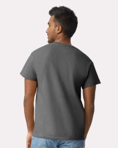 Gildan 2000 Unisex Ultra Cotton® T-Shirt – Charcoal (on model back)