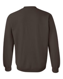 Gildan 18000 Unisex Heavy Blend™ Crewneck Sweatshirt – Dark Chocolate (back)