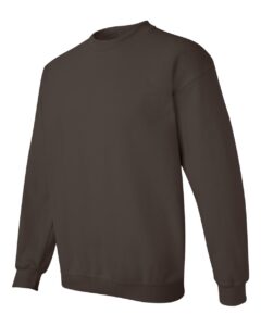Gildan 18000 Unisex Heavy Blend™ Crewneck Sweatshirt – Dark Chocolate (side)