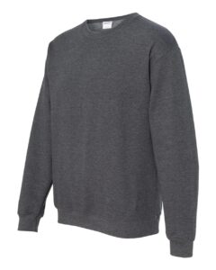 Gildan 18000 Unisex Heavy Blend™ Crewneck Sweatshirt – Dark Heather (side)