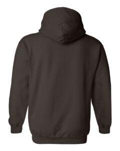 Gildan 18500 Unisex Heavy Blend™ Hooded Sweatshirt – Dark Chocolate (back)