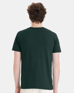 Hanes 4980 Unisex Perfect-T T-Shirt – Deep Forest (on model back)