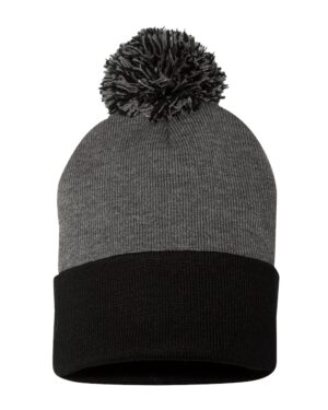Sportsman SP15 12″ Pom-Pom Cuffed Beanie