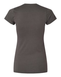 LAT 3616 Women’s Fitted Fine Jersey Tee – Charcoal (back)