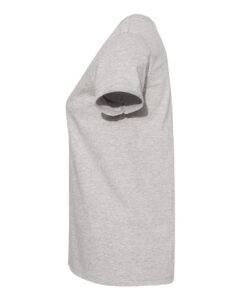 Hanes 5680 Women’s Essential-T T-Shirt – Light Steel (side)