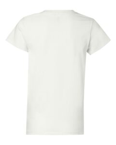Hanes 5680 Women’s Essential-T T-Shirt – White (back)