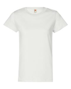 Hanes 5680 Women’s Essential-T T-Shirt – White