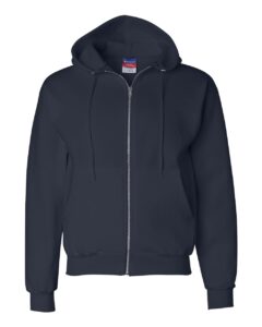 Champion S800 Unisex Powerblend® Full-Zip Hooded Sweatshirt – Navy