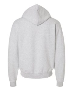 Champion S800 Unisex Powerblend® Full-Zip Hooded Sweatshirt – Silver Grey (back)