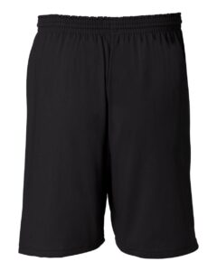 Champion 8187 Unisex Cotton Gym Shorts – Black (back)