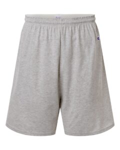 Champion 8187 Unisex Cotton Gym Shorts – Oxford Grey Heather