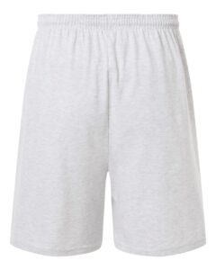 Champion 8187 Unisex Cotton Gym Shorts – Silver Grey (back)