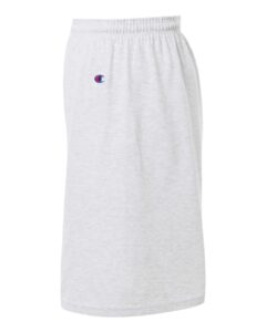 Champion 8187 Unisex Cotton Gym Shorts – Silver Grey (side)