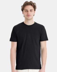 Hanes 4980 Unisex Perfect-T T-Shirt – Black (on model)