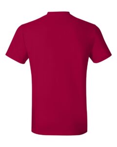 Hanes 4980 Unisex Perfect-T T-Shirt – Deep Red (back)