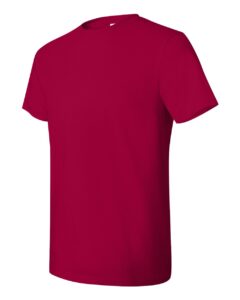 Hanes 4980 Unisex Perfect-T T-Shirt – Deep Red (side)