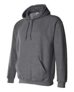 Gildan 18500 Unisex Heavy Blend™ Hooded Sweatshirt – Dark Heather (side)