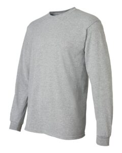 Gildan 8400 Unisex DryBlend® 50/50 Long Sleeve T-Shirt – Sport Grey (side)