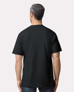 Gildan 2000T Men’s Tall Ultra Cotton® T-Shirt – Black (on model back)