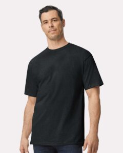 Gildan 2000T Men’s Tall Ultra Cotton® T-Shirt – Black (on model)