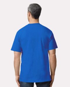 Gildan 2000T Men’s Tall Ultra Cotton® T-Shirt – Royal (on model back)
