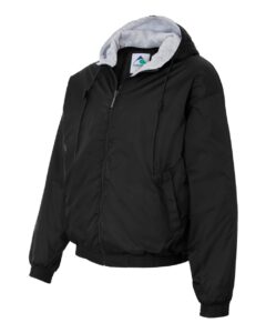 Augusta Sportswear 3280 Unisex Fleece Lined Hooded Jacket – Black (side)