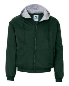 Augusta Sportswear 3280 Unisex Fleece Lined Hooded Jacket – Dark Green