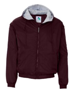 Augusta Sportswear 3280 Unisex Fleece Lined Hooded Jacket – Maroon
