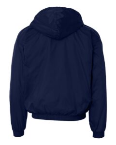 Augusta Sportswear 3280 Unisex Fleece Lined Hooded Jacket – Navy (back)