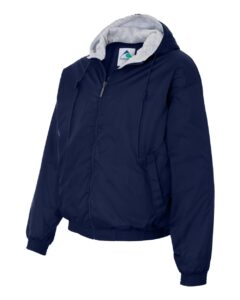 Augusta Sportswear 3280 Unisex Fleece Lined Hooded Jacket – Navy (side)