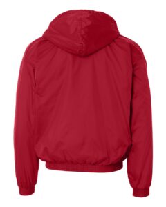 Augusta Sportswear 3280 Unisex Fleece Lined Hooded Jacket – Red (back)