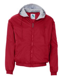 Augusta Sportswear 3280 Unisex Fleece Lined Hooded Jacket – Red