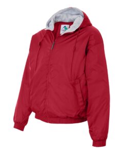 Augusta Sportswear 3280 Unisex Fleece Lined Hooded Jacket – Red (side)