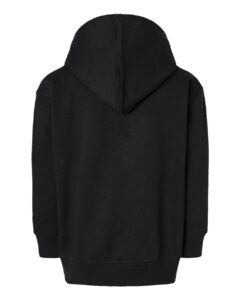 Rabbit Skins 3346 Toddler Full-Zip Fleece Hoodie Sweatshirt – Black (back)