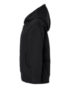 Rabbit Skins 3346 Toddler Full-Zip Fleece Hoodie Sweatshirt – Black (side)