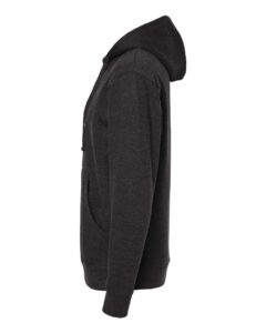 Independent Trading Co. SS4500Z Unisex Midweight Full-Zip Hooded Sweatshirt – Charcoal Heather (side)