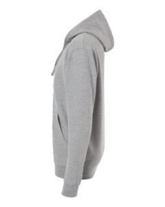 Independent Trading Co. SS4500Z Unisex Midweight Full-Zip Hooded Sweatshirt – Grey Heather (side)