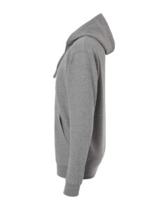 Independent Trading Co. SS4500Z Unisex Midweight Full-Zip Hooded Sweatshirt – Gunmetal Heather (side)